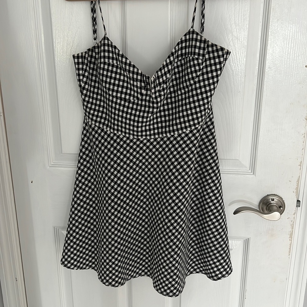 B&W Checkered Dress